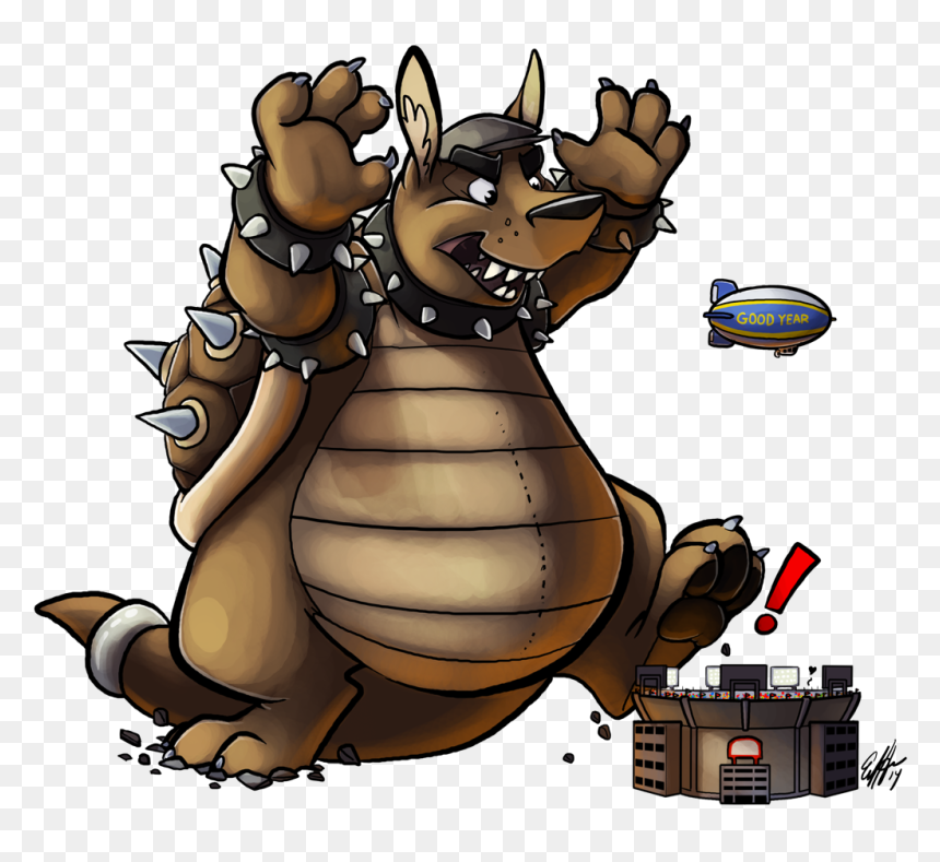 Big Bad Brooser - Cartoon, HD Png Download - goodyear blimp png