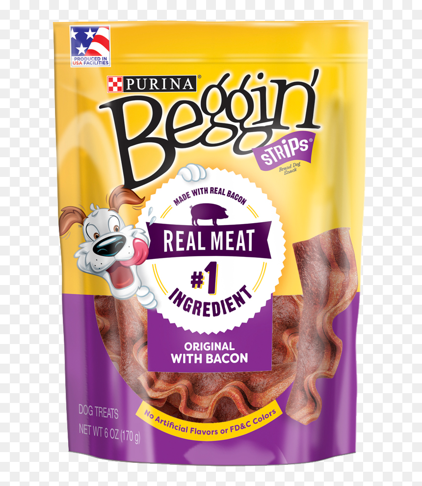 Purina Beggin Strips, HD Png Download - bacon strip png