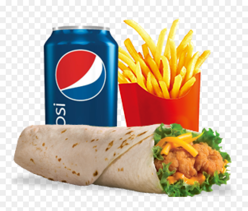 Wrapmeal - French Fries, HD Png Download - chicken wrap png