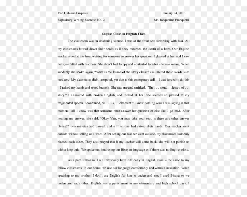 Essay, HD Png Download - english class png