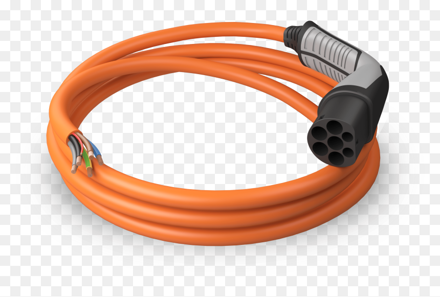 Orange Connector - Ethernet Cable, HD Png Download - electrical wires png