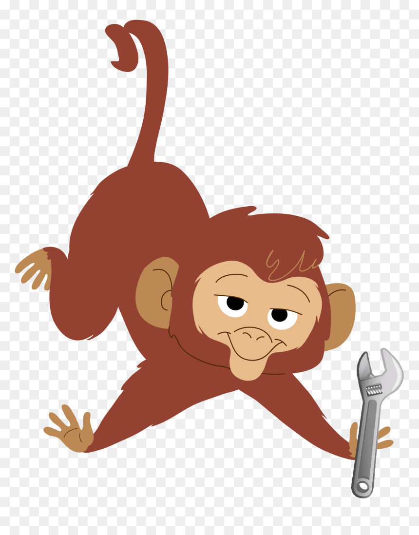 Illustration, HD Png Download - hanging monkey png
