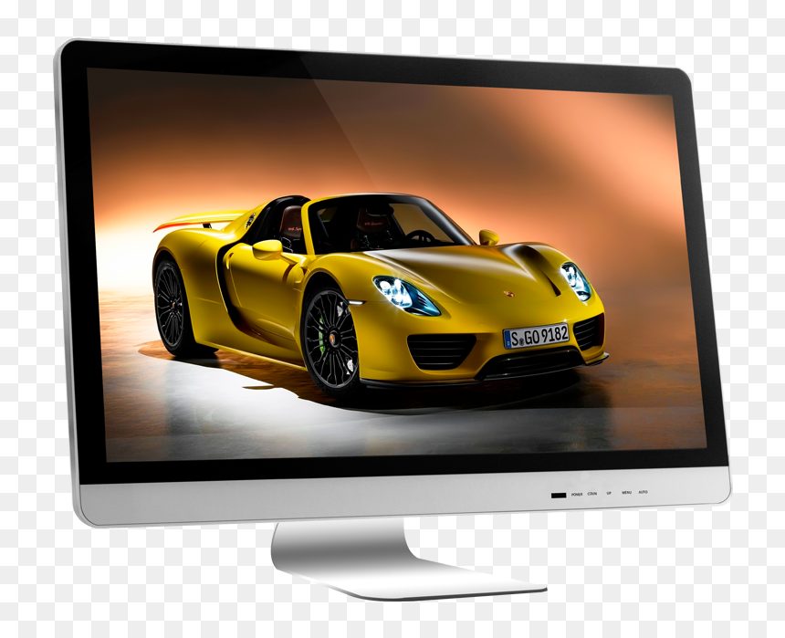 Hot Sell Lcd Screen Graphic Drawing Tablet Monitor - Gold Porsche 918 Spyder, HD Png Download - drawing tablet png