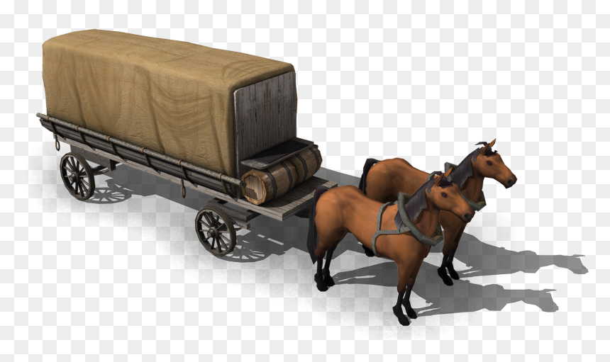 Horse Cargo Carriage, HD Png Download - horse and carriage png