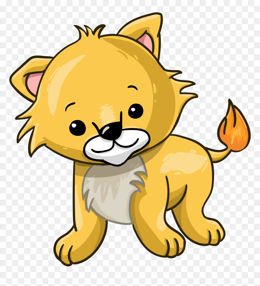 Animals, Lions, Cats, Lionet - Cub Cartoon, HD Png Download - lion cub png