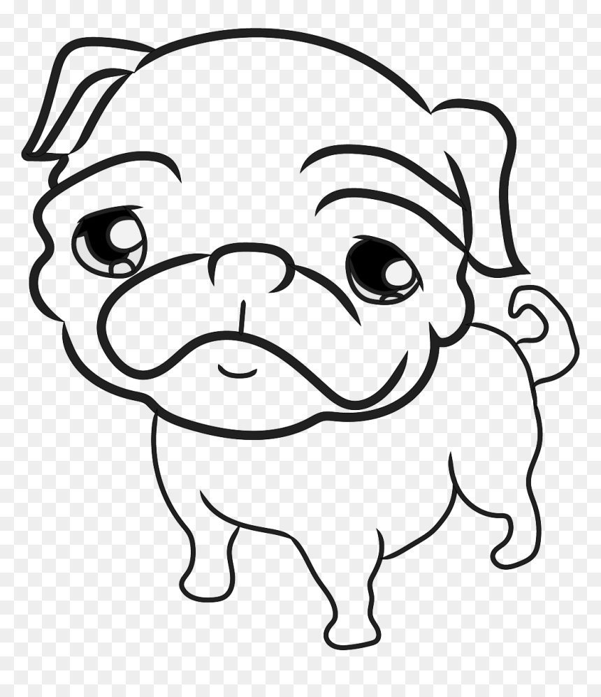 Pug Pugs, Pug Art, Pug Illustration, Pug Love, Drawings, - Pug O Drawings, HD Png Download - black pug png
