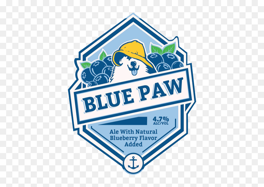Blue Paw Logo Cutout - Sea Dog Beer, HD Png Download - blue paw png