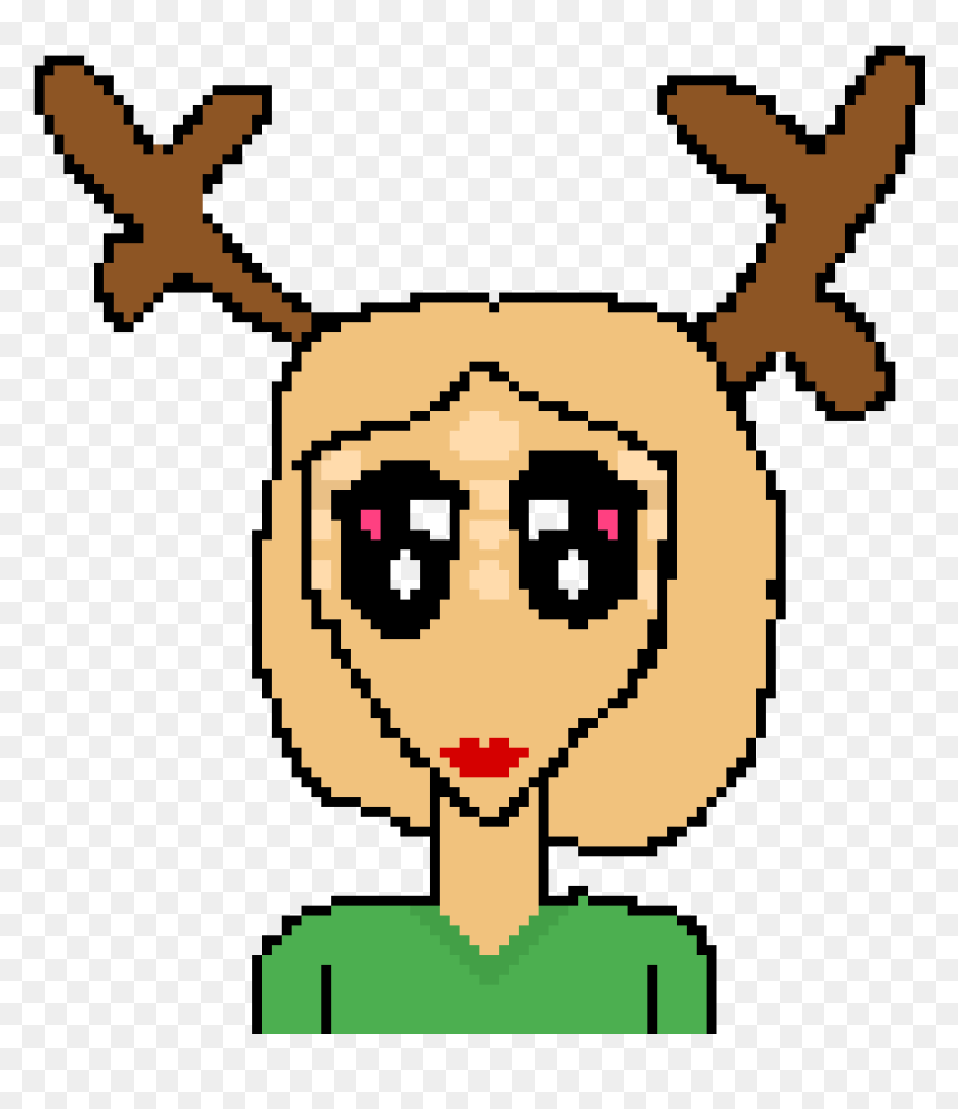 Girl With Deer Antlers - Goomba, HD Png Download - deer antlers silhouette png