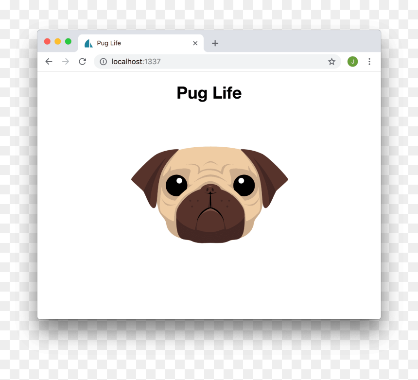 Pug Templates With Sails - Pug, HD Png Download - pug life png
