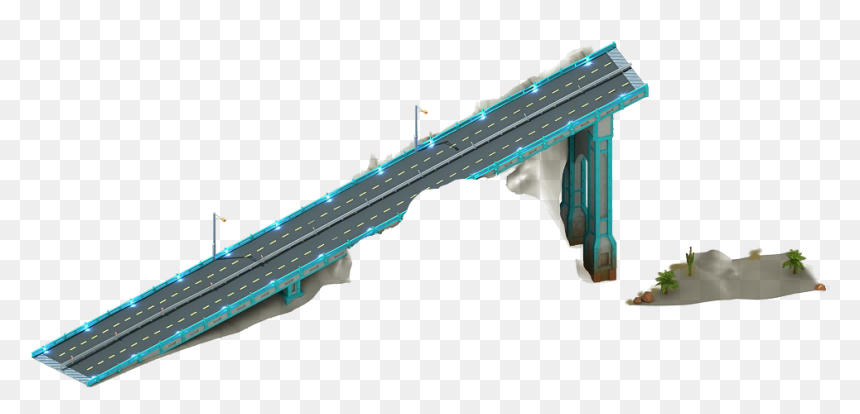 Megapolis Wiki - Overpass, HD Png Download - suspension bridge png