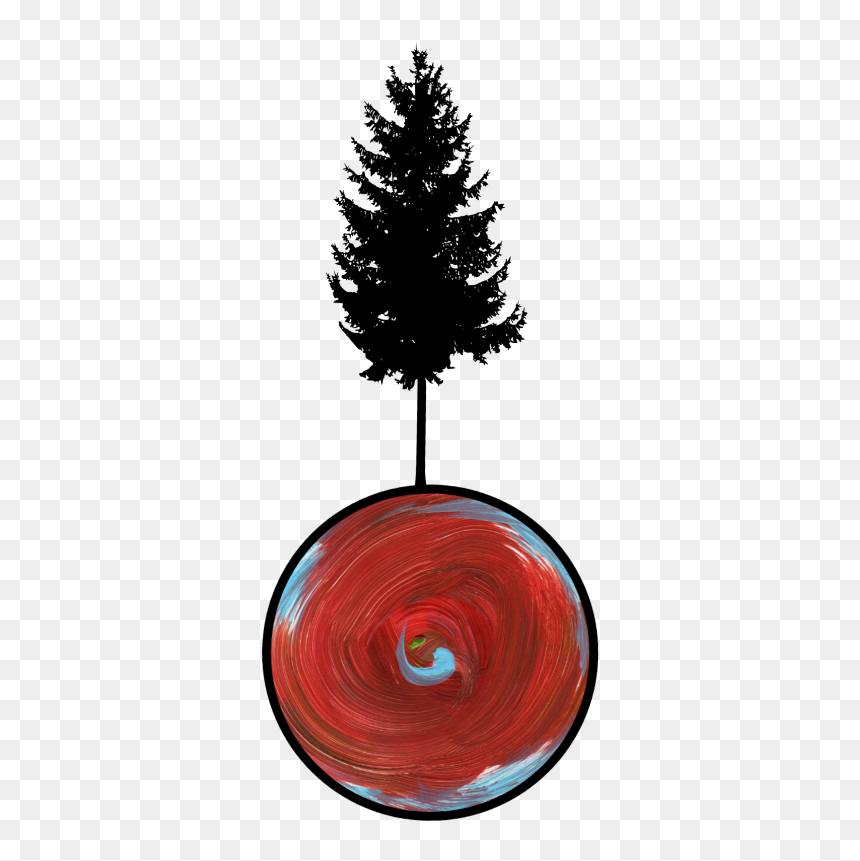 #tree #painting #brush #silhouette #myjob #4asno4i - Circle, HD Png Download - paint brush silhouette png