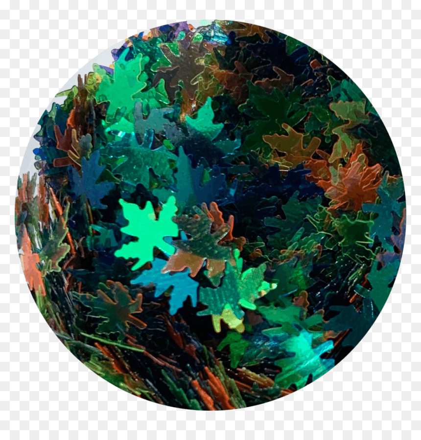 Iridescent Leaves Glitter Shapes"
 Class="lazyload - Circle, HD Png Download - glitter emoji png