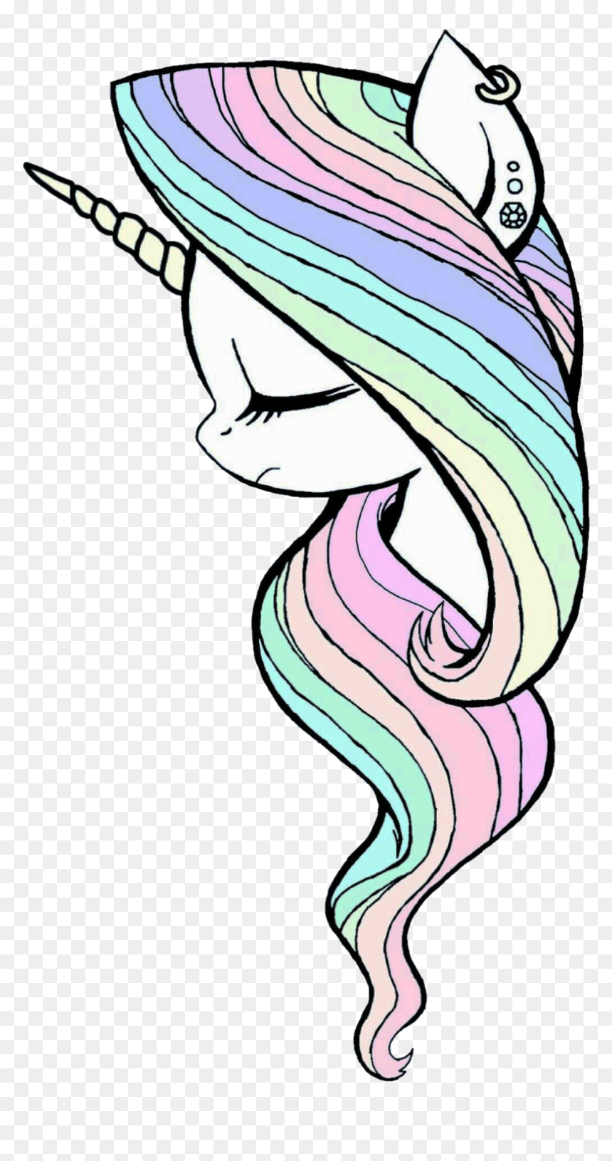 Cute Drawing Of Unicorns, HD Png Download - lularoe unicorn png