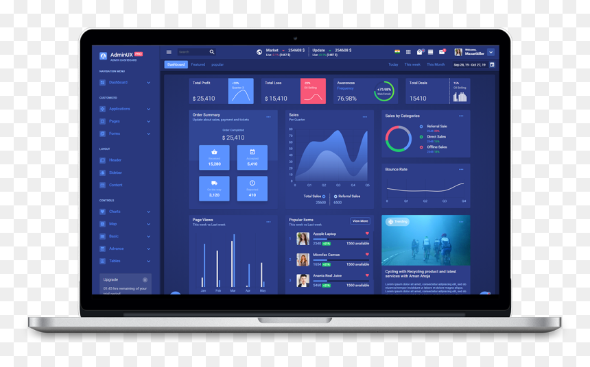 Web Template, HD Png Download - futuristic interface png