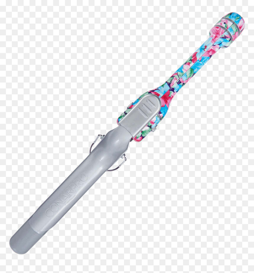 Blue Floral Print Curling Iron 1 Inch - Dagger, HD Png Download - curling iron png