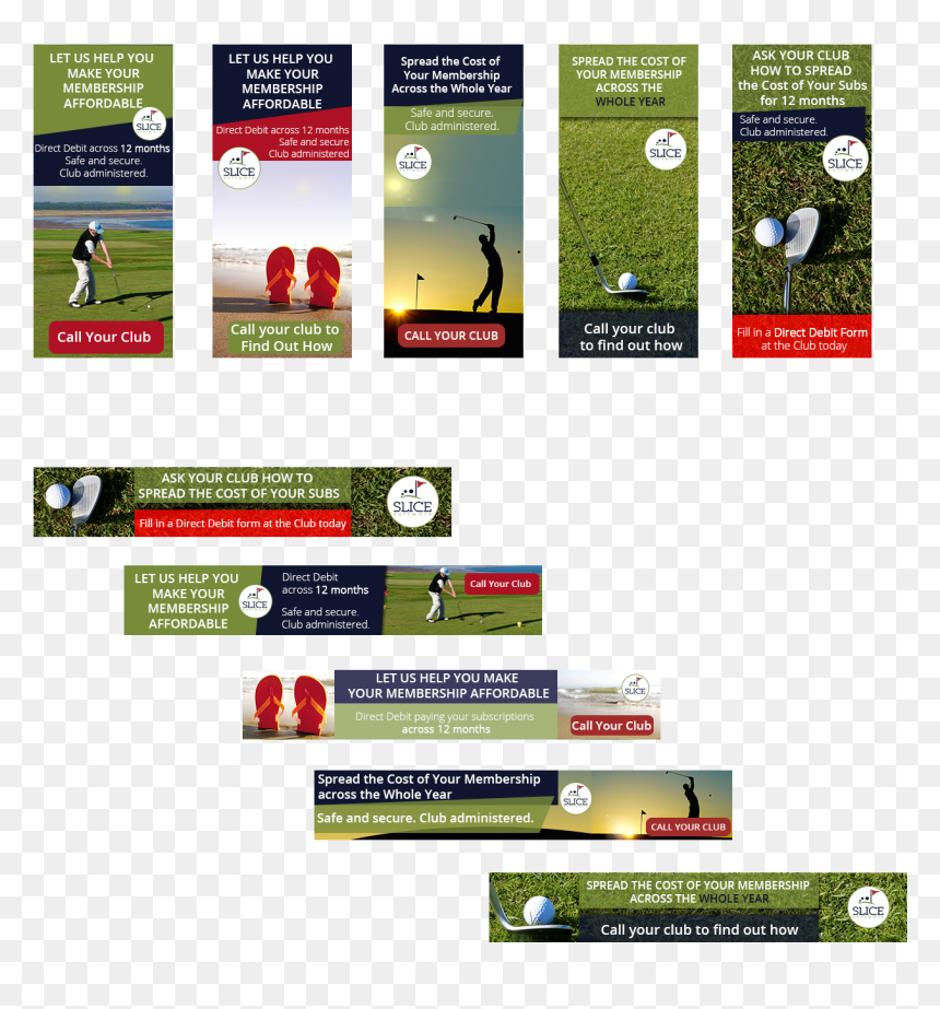 Golf Banner Ad, HD Png Download - modern banner png