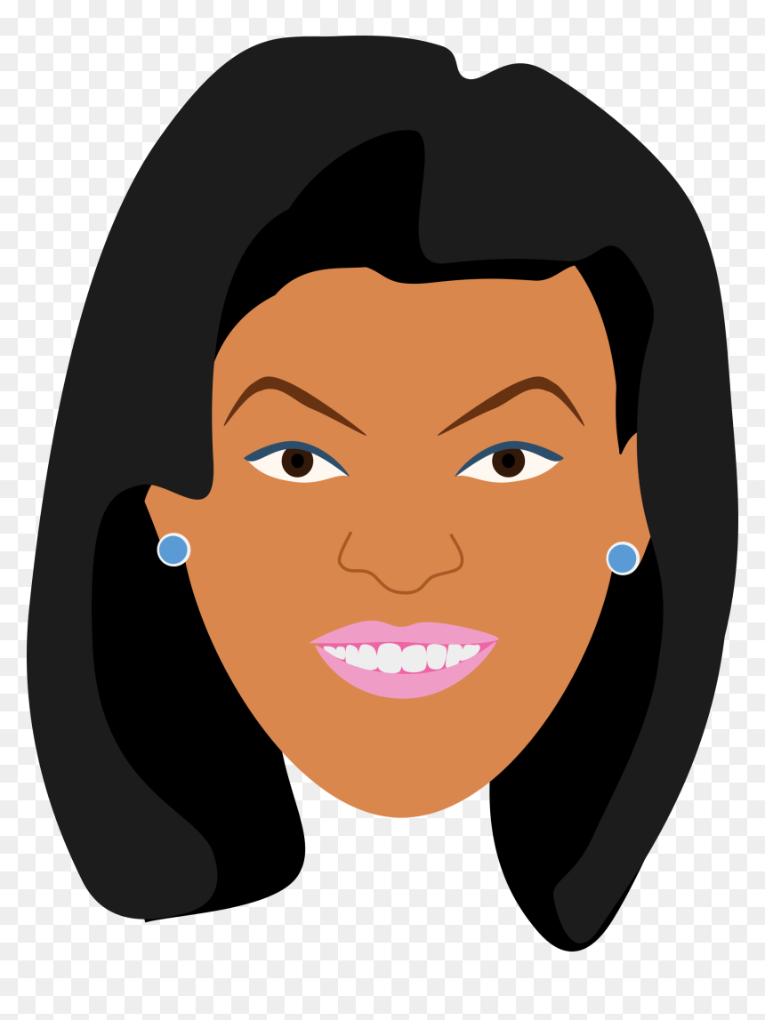 Woman In Makeup - Clip Art, HD Png Download - black lady png