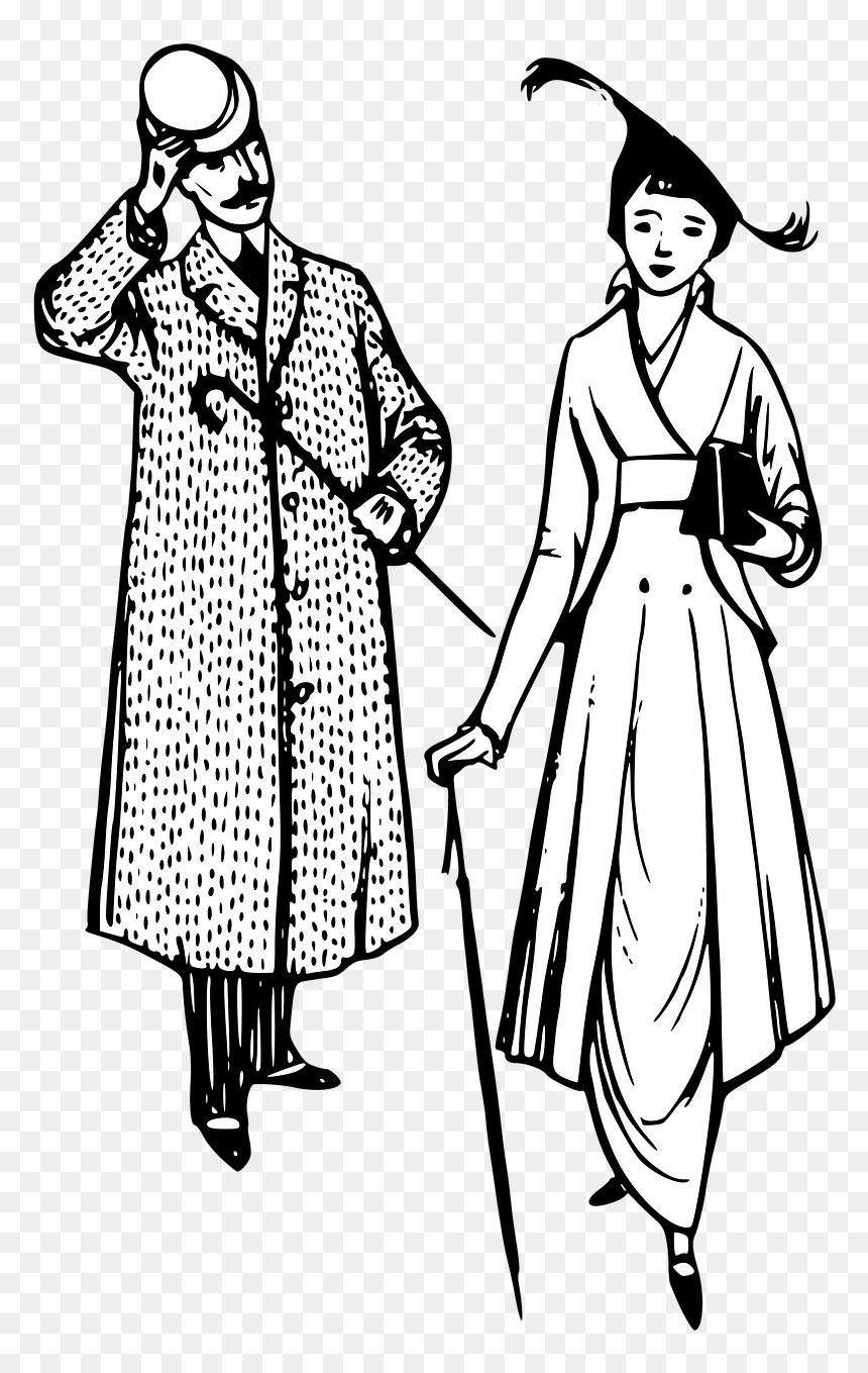 Gentleman And Lady Png, Transparent Png - black lady png