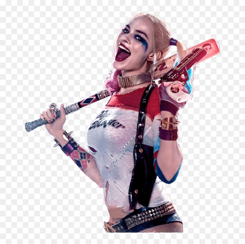 Suicide Squad Harley Quinn Sideview - Harley Quinn Png, Transparent Png - harley quinn chibi png