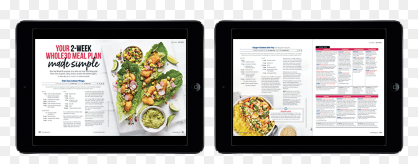 Mealplan-ipadmock - Side Dish, HD Png Download - bush plan png