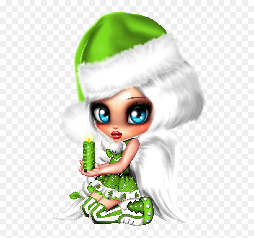 Lil Xmas Doll Transparent, HD Png Download - harley quinn chibi png