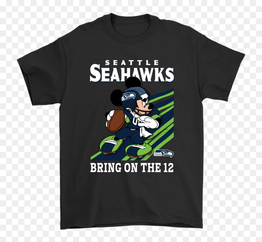 Raiders Mickey Mouse Shirt, HD Png Download - seahawks 12 png