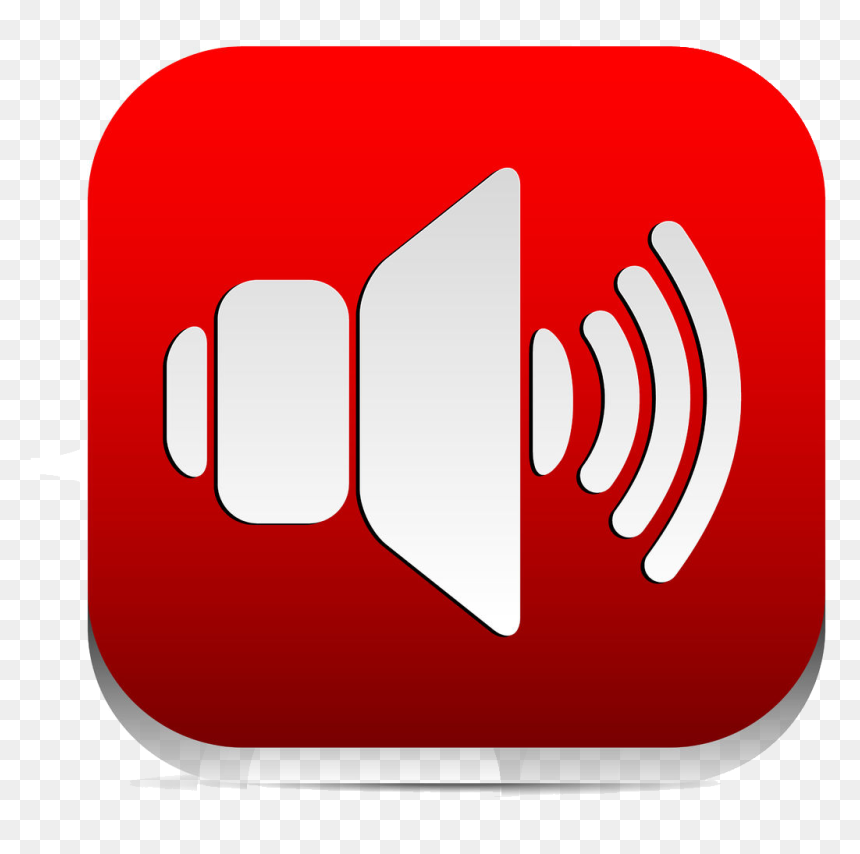 Speaker Icon Red, HD Png Download - sirens png