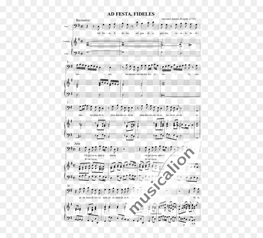 Rossetti, Giovanni Antonio - La Bamba Partitura Violin, HD Png Download - festa png
