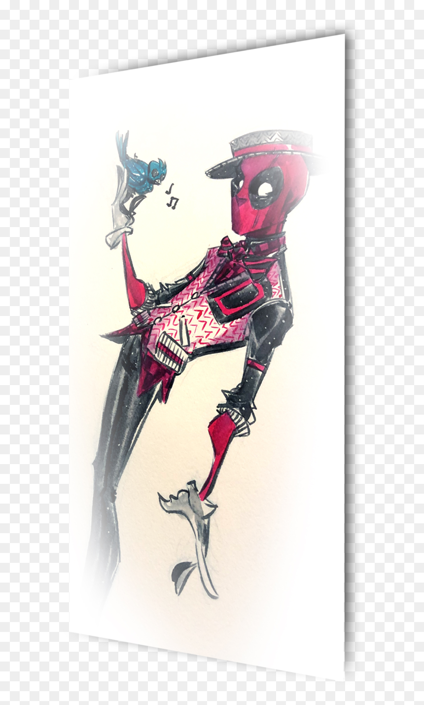 Deadpool - Illustration, HD Png Download - harley quinn cartoon png