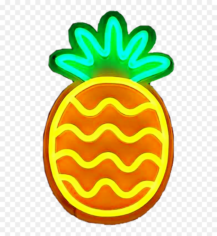 #neonlights #neon #lights #pineapple #abacaxi🍍 #freetoedit - Neo Lights Clip Art, HD Png Download - abacaxi png