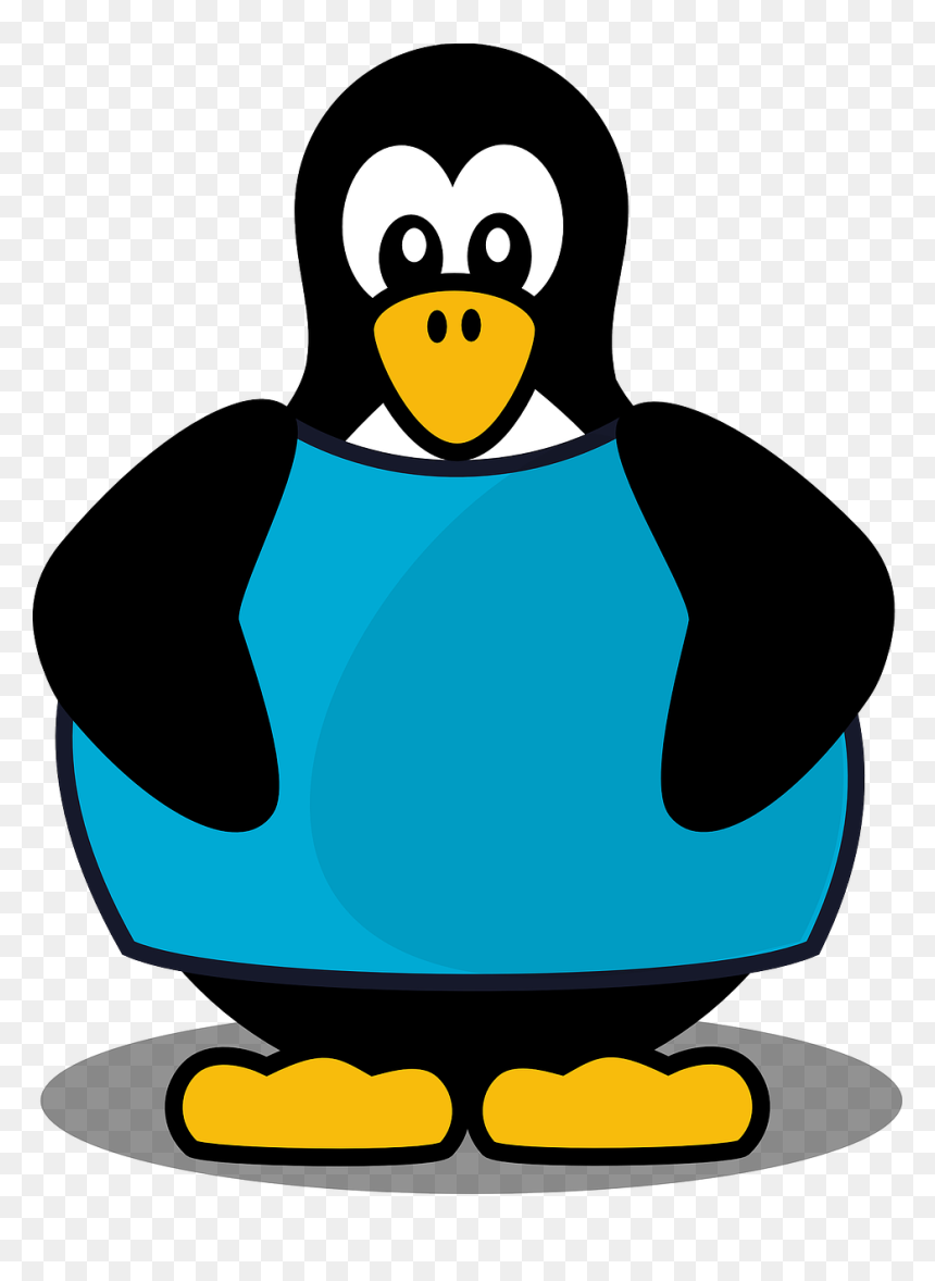 Penguin Wearing A Shirt Clipart, HD Png Download - penguin.png