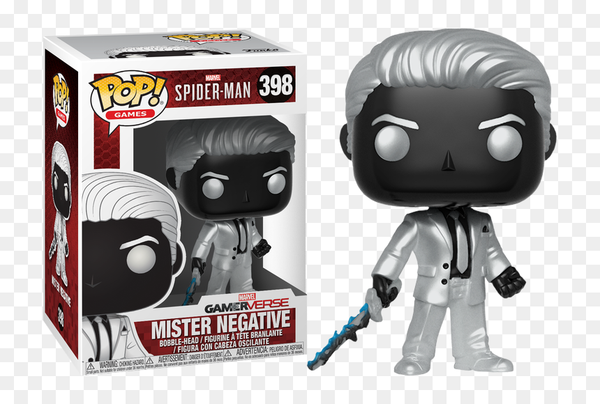 Funko Spiderman Mr Negative, HD Png Download - spider man webs png