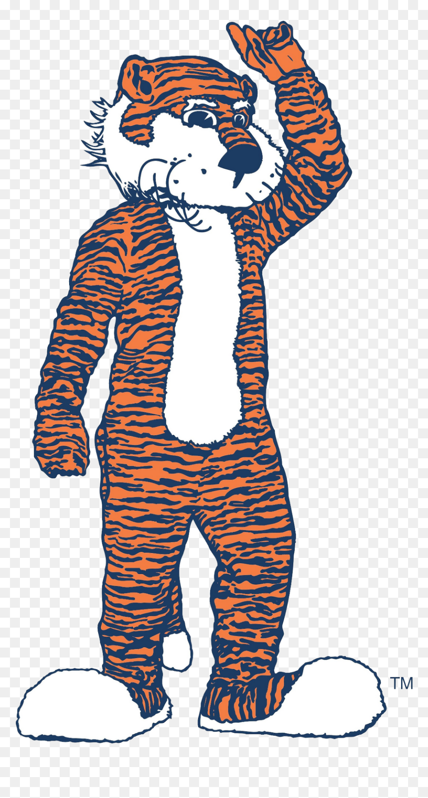 Clemson Tiger Mascot Cartoon , Png Download - Clemson Tigers Mascot Png, Transparent Png - clemson tiger paw png