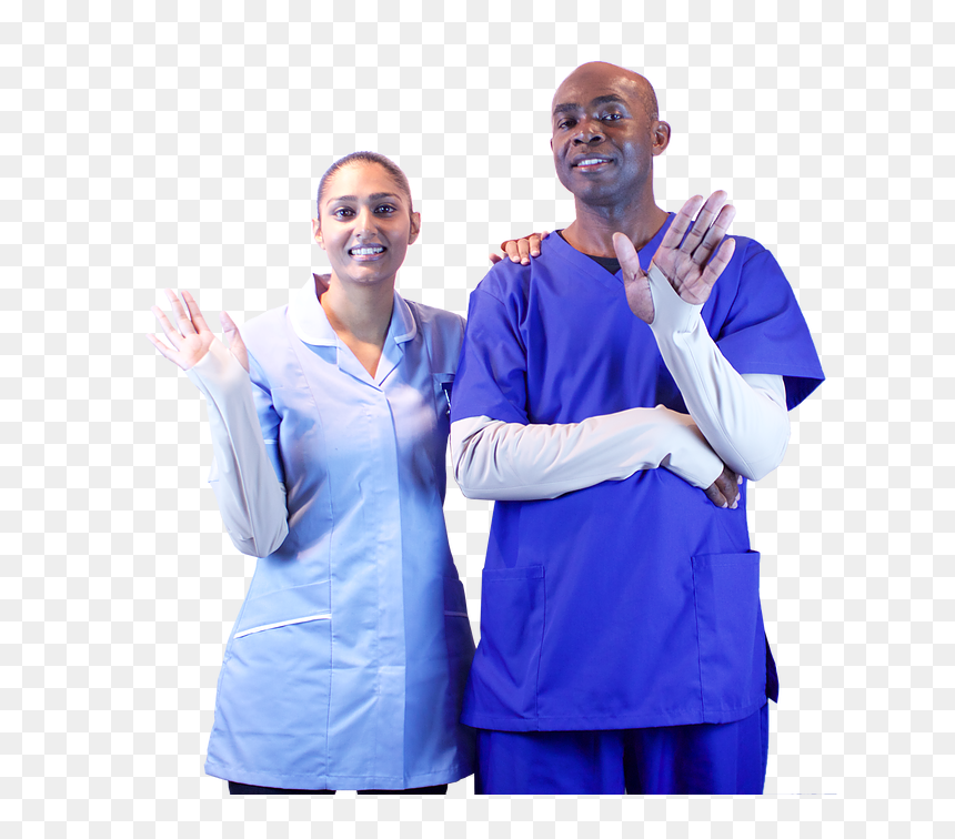 Nurses In Gipskins Ppe Sleeves - Scrubs, HD Png Download - ppe png