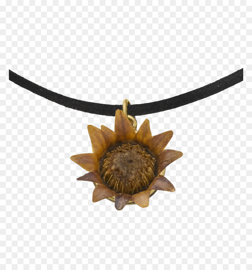 Choker Necklace With Blessing Flower - Locket, HD Png Download - choker necklace png