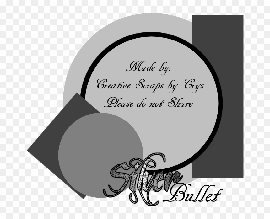 Scrapbook Freebie Layout "silver Bullet - Bliss Cupcakes, HD Png Download - silver bullet png