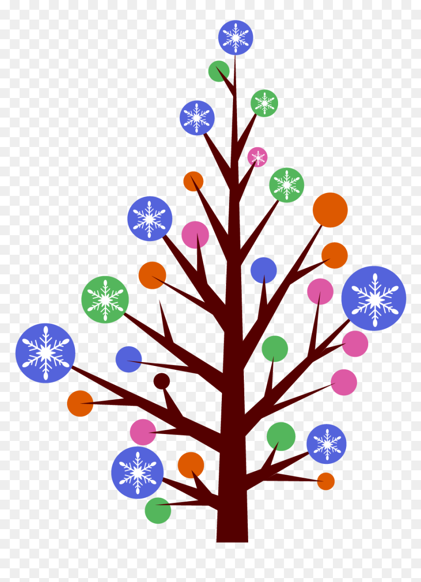 Christmas Tree, HD Png Download - colorful tree png