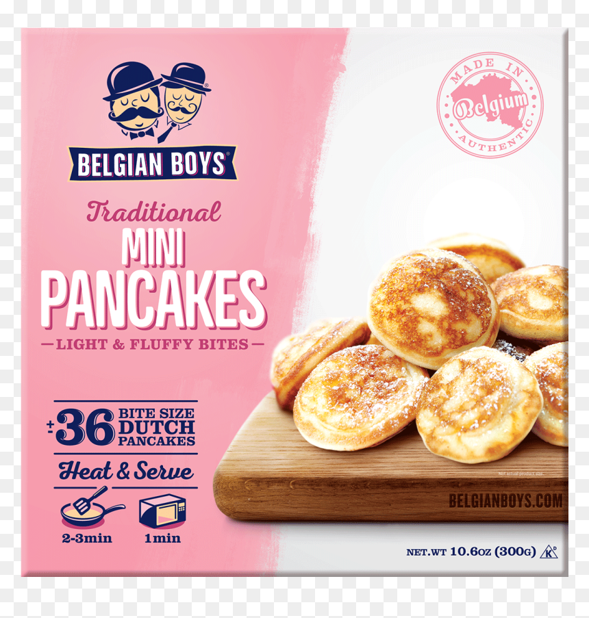 Belgian Brothers Mini Pancakes, HD Png Download - pancake breakfast png