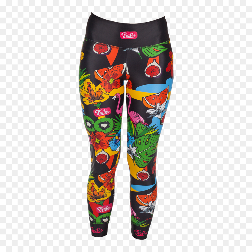 Unique Print Leggings - Leggings, HD Png Download - fruta png