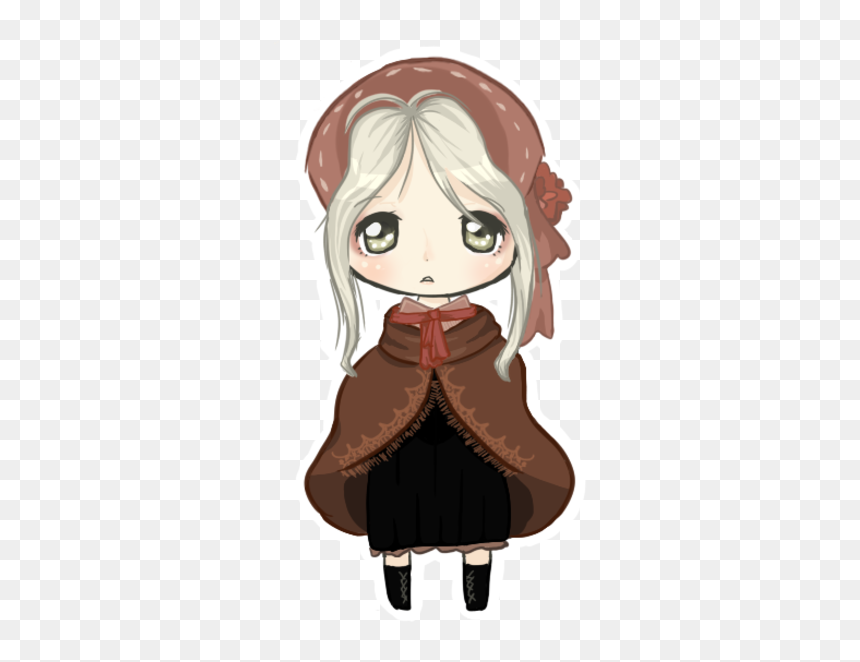 Bloodborne Face Facial Expression Human Hair Color - Chibi Doll From Bloodborne, HD Png Download - bloodborne hunter png