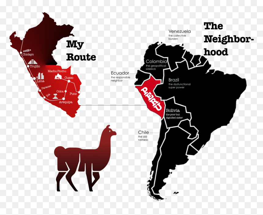 South America Bolivia Png, Transparent Png - peru map png
