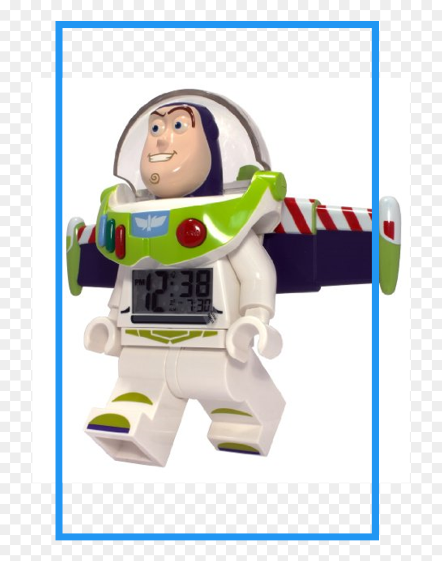 Disney Buzz Lightyear Lego Figure Alarm Clock - Réveil Lego Buzz L Éclair, HD Png Download - buzz png