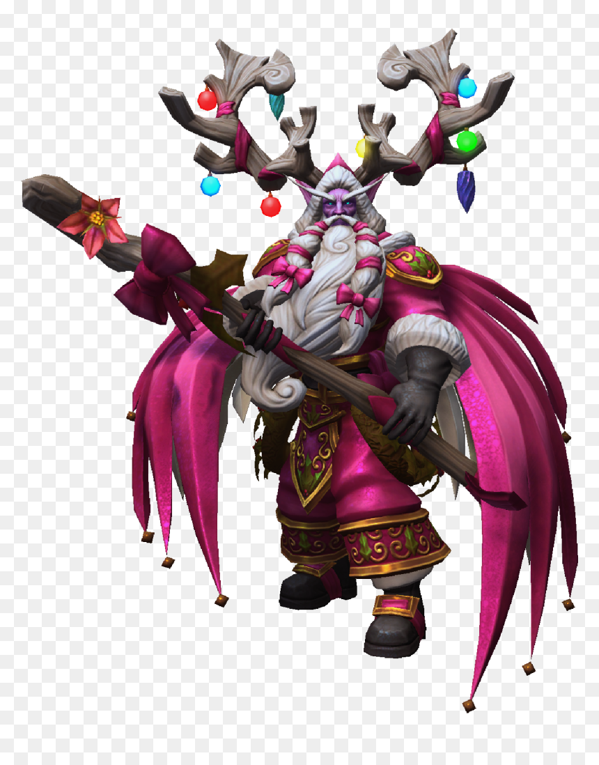 Malfurion Winter Veil Greatfather Rosy Skin - Illustration, HD Png Download - malfurion png