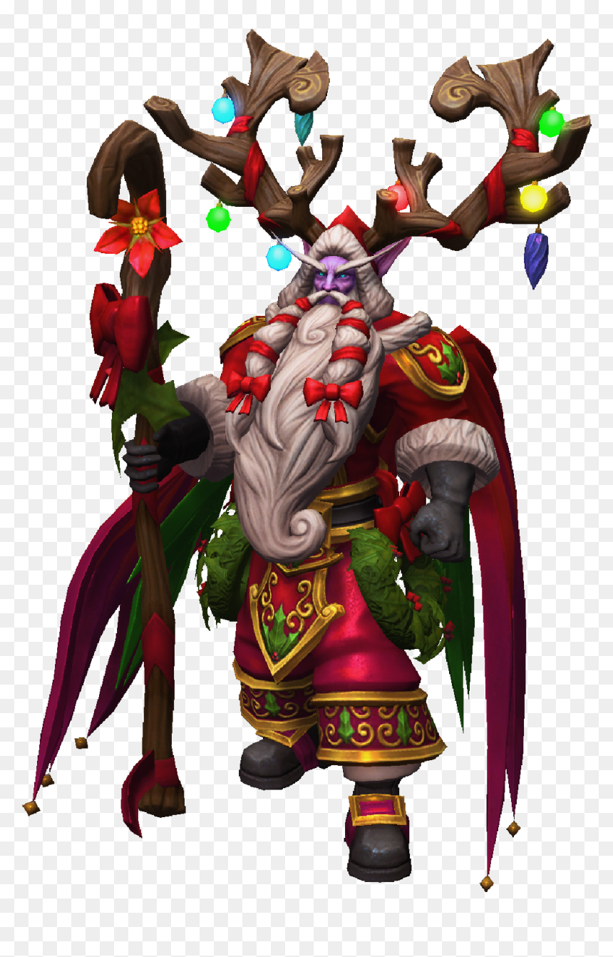 Malfurion Winter Veil Greatfather Skin, HD Png Download - malfurion png