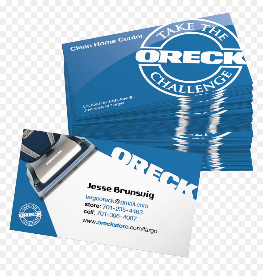 Oreck - Brochure, HD Png Download - business card stack png
