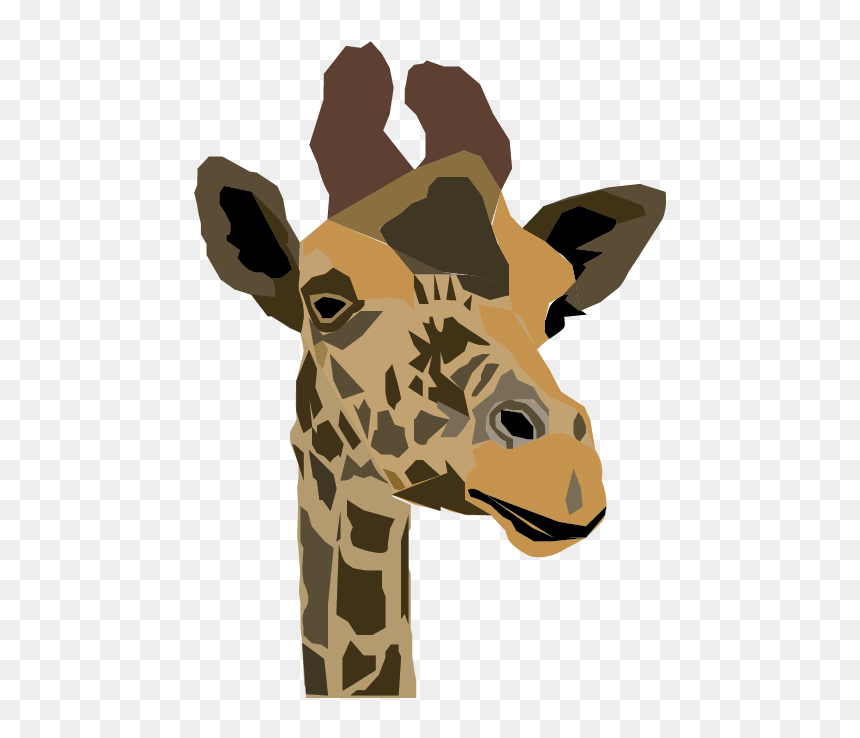 Giraffe, HD Png Download - giraffe head png