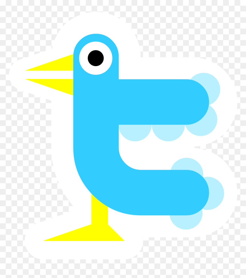 Twitschervogel01 Derived From Twitter-t - Twitter, HD Png Download - twitter bird logo png transparent