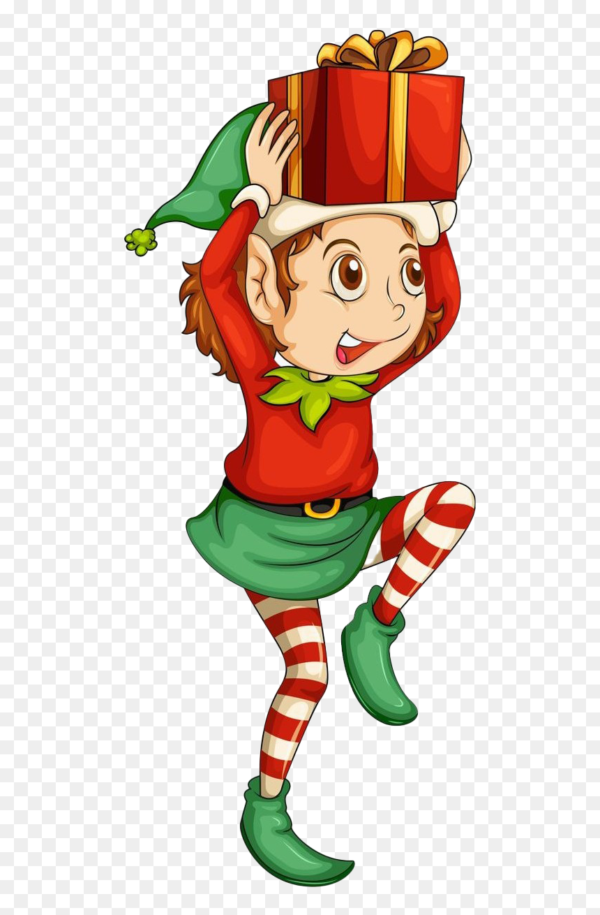 Santa Elves Png File - Elves Clipart, Transparent Png - cartoon santa png