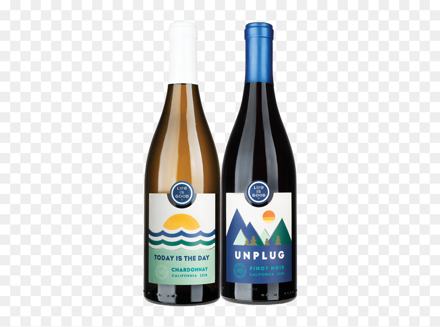 Lifeisgood, HD Png Download - wine label png