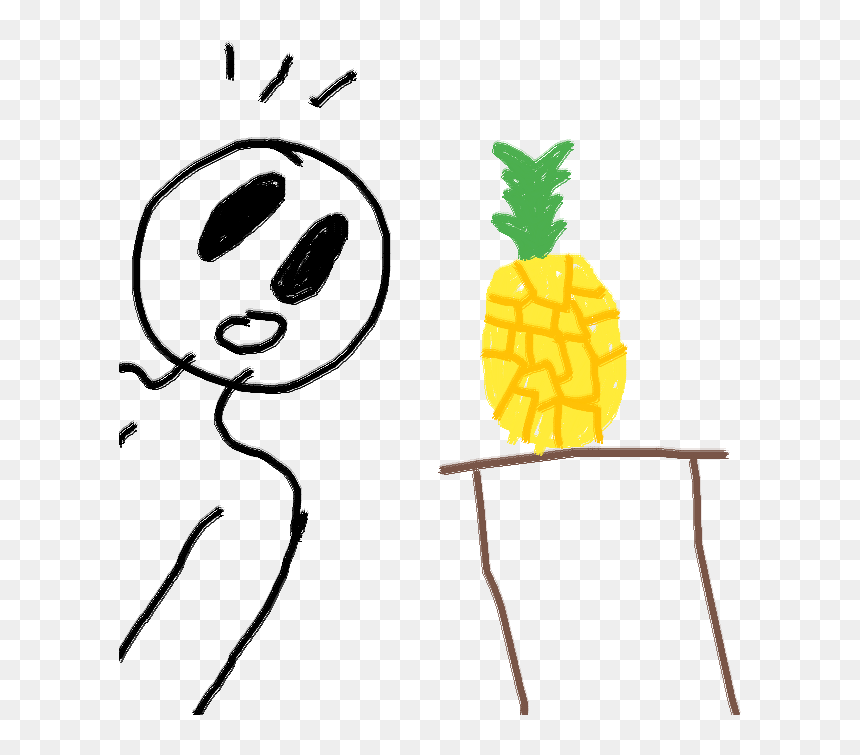 Illustration, HD Png Download - pineapple drawing png